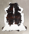 Tricolor X-Large European Cowhide Rug 7'4