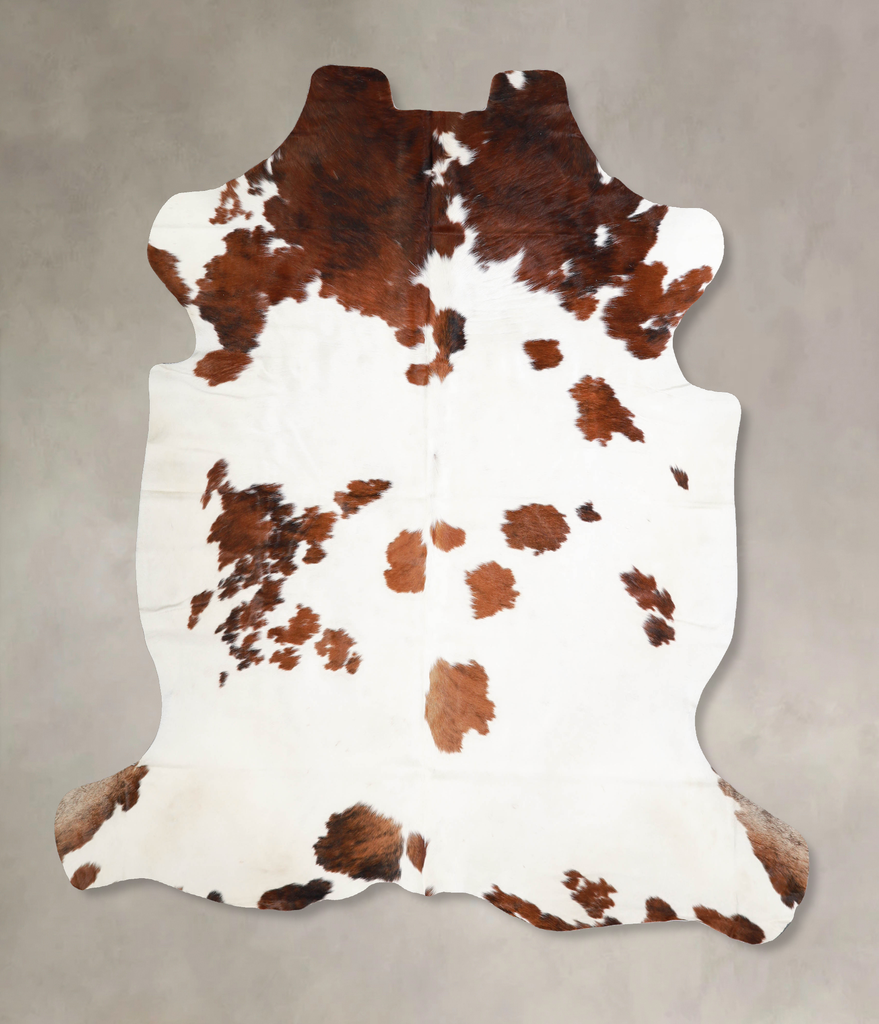 Tricolor X-Large European Cowhide Rug 6'11"H x 6'5"W #A39938 by Hudson Hides