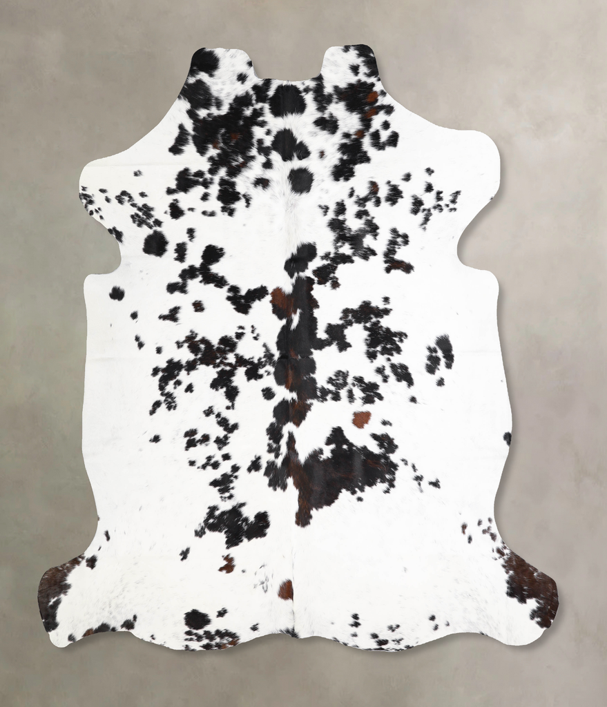 Tricolor X-Large European Cowhide Rug 6'7"H x 6'4"W #A39940 by Hudson Hides