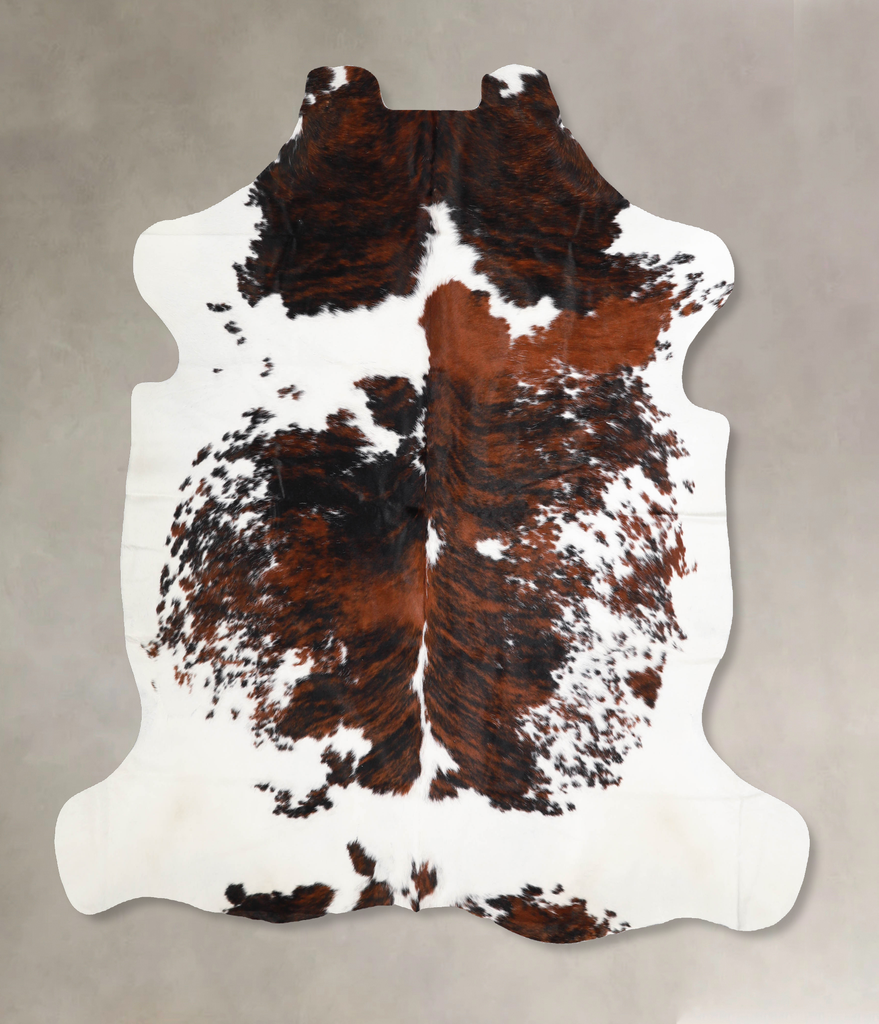 Tricolor X-Large European Cowhide Rug 6'7"H x 6'5"W #A39974 by Hudson Hides