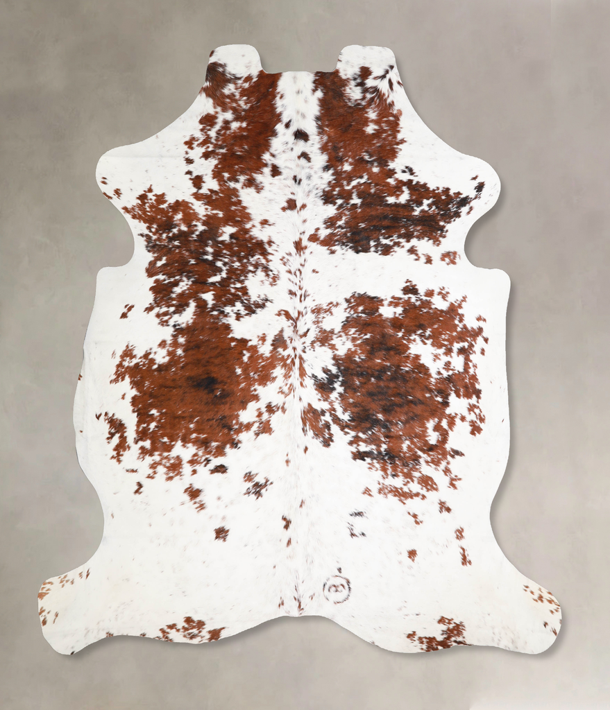 Tricolor X-Large European Cowhide Rug 6'10"H x 6'1"W #A39983 by Hudson Hides