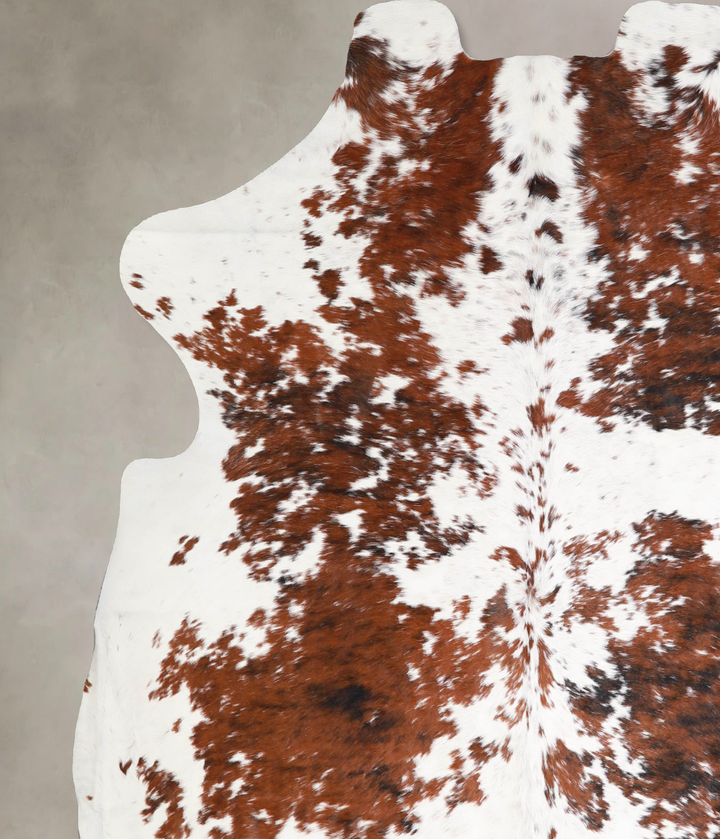 Tricolor X-Large European Cowhide Rug 6'10"H x 6'1"W #A39983 by Hudson Hides