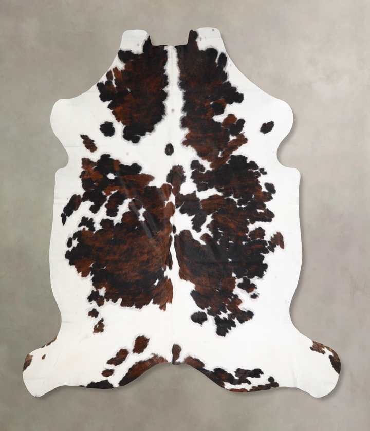 Tricolor X-Large European Cowhide Rug 6'11"H x 6'10"W #A39987 by Hudson Hides