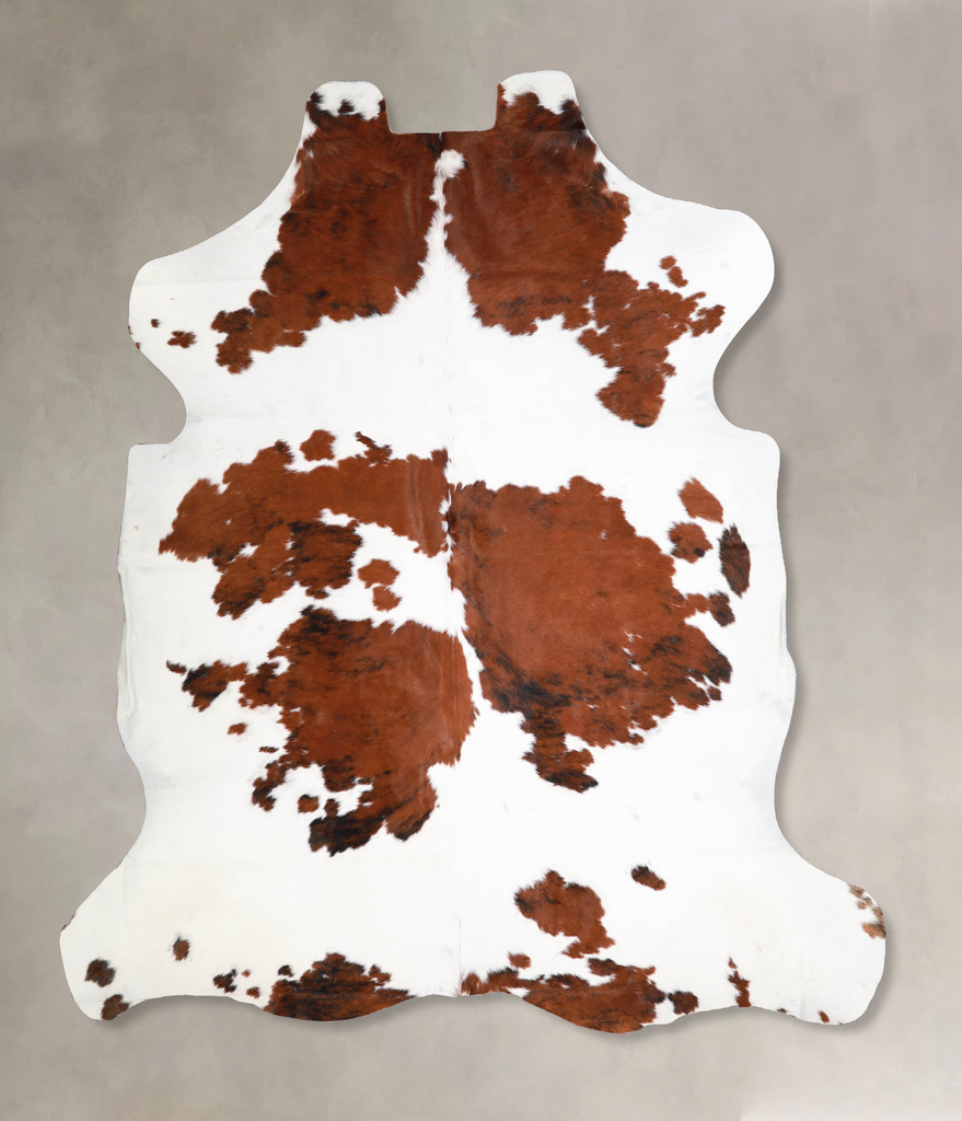Tricolor X-Large European Cowhide Rug 6'10"H x 7'1"W #A40013 by Hudson Hides