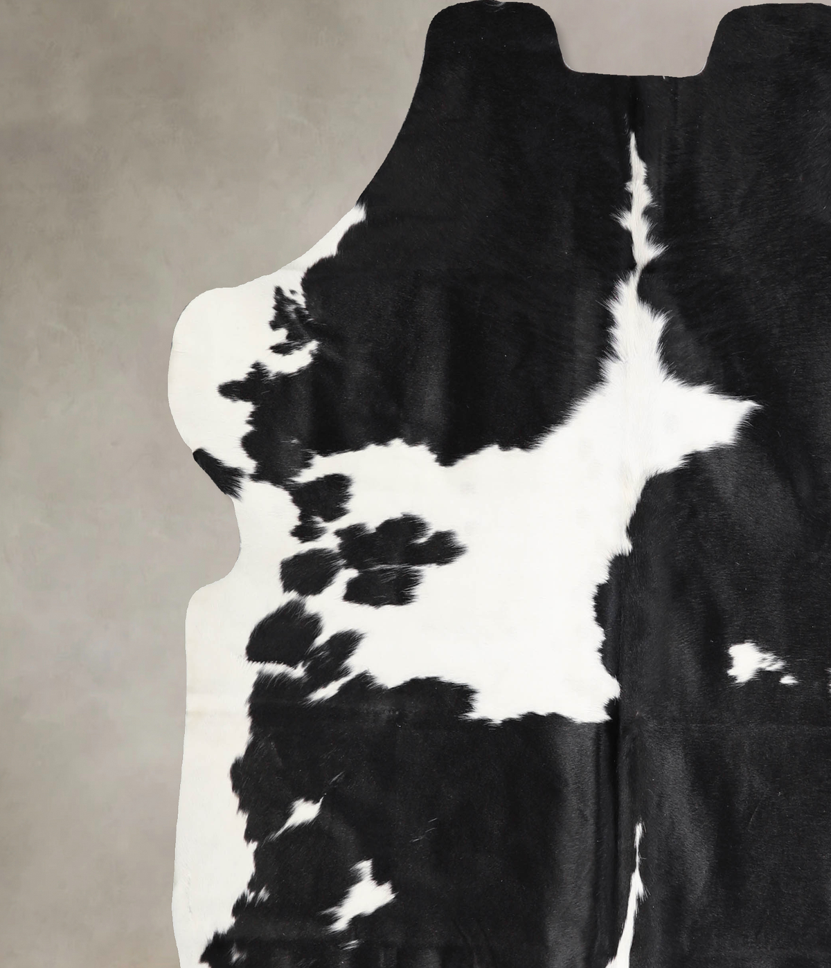 Black and White X-Large European Cowhide Rug 6'6"H x 6'5"W #A40033 by Hudson Hides