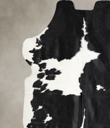 Black and White X-Large European Cowhide Rug 6'6"H x 6'5"W #A40033 by Hudson Hides