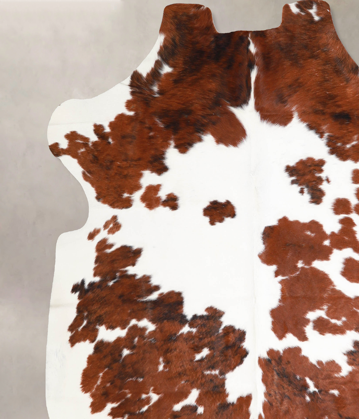 Tricolor X-Large European Cowhide Rug 7'0"H x 6'4"W #A40043 by Hudson Hides