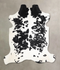 Black and White X-Large European Cowhide Rug 6'5