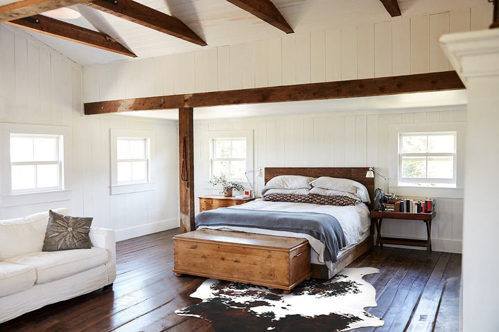 Tricolor X-Large European Cowhide Rug 6'10"H x 6'2"W #A40060 by Hudson Hides