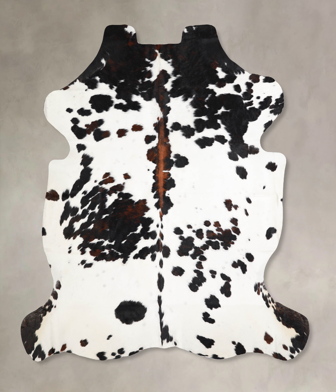 Tricolor X-Large European Cowhide Rug 6'8"H x 6'4"W #A40062 by Hudson 