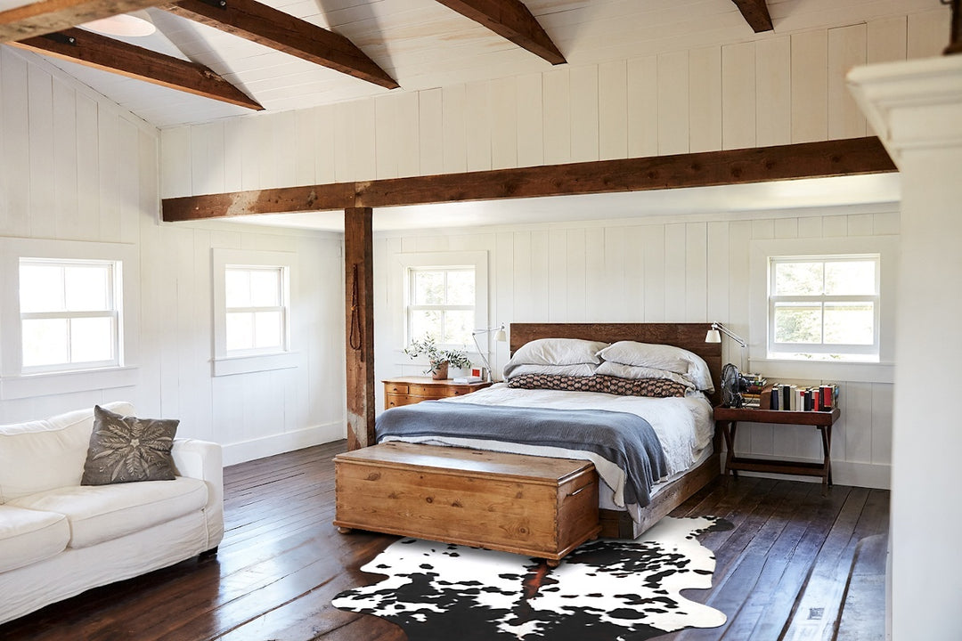 Tricolor X-Large European Cowhide Rug 6'8"H x 6'4"W #A40062 by Hudson 