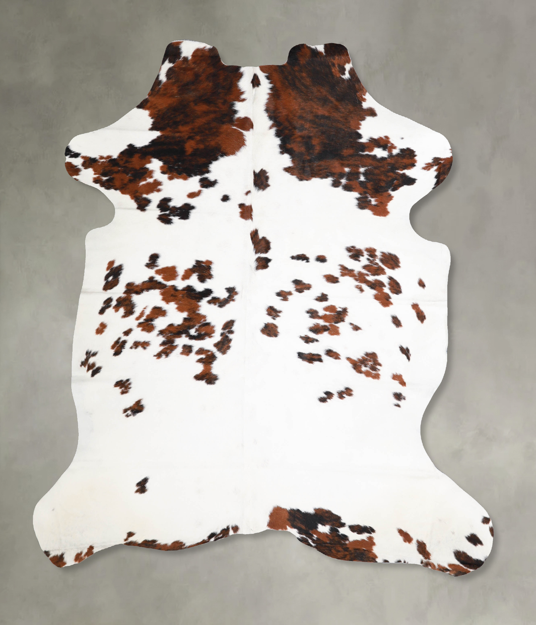 Tricolor Large European Cowhide Rug 6'2"H x 5'3"W #A40094 by Hudson Hi