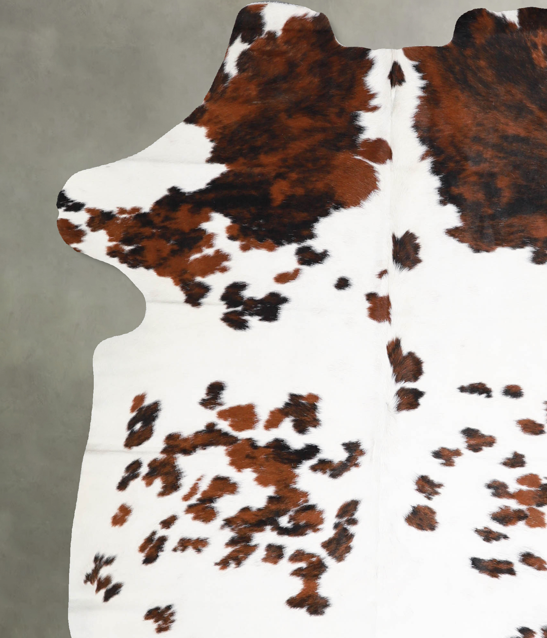 Tricolor Large European Cowhide Rug 6'2"H x 5'3"W #A40094 by Hudson Hi