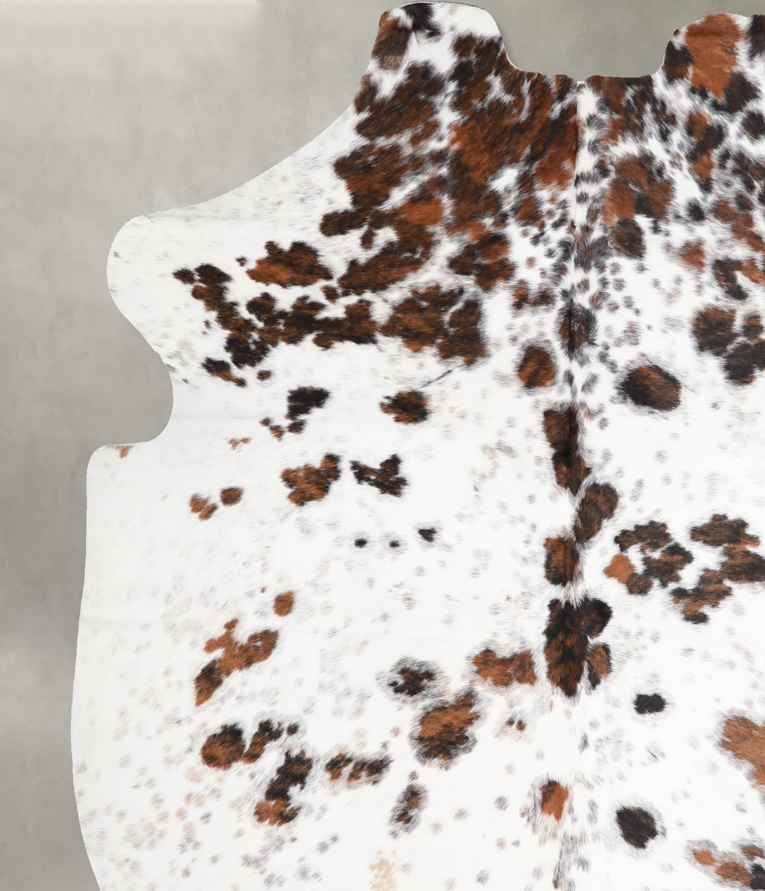 Tricolor Large European Cowhide Rug 6'3"H x 5'4"W #A40108 by Hudson Hi