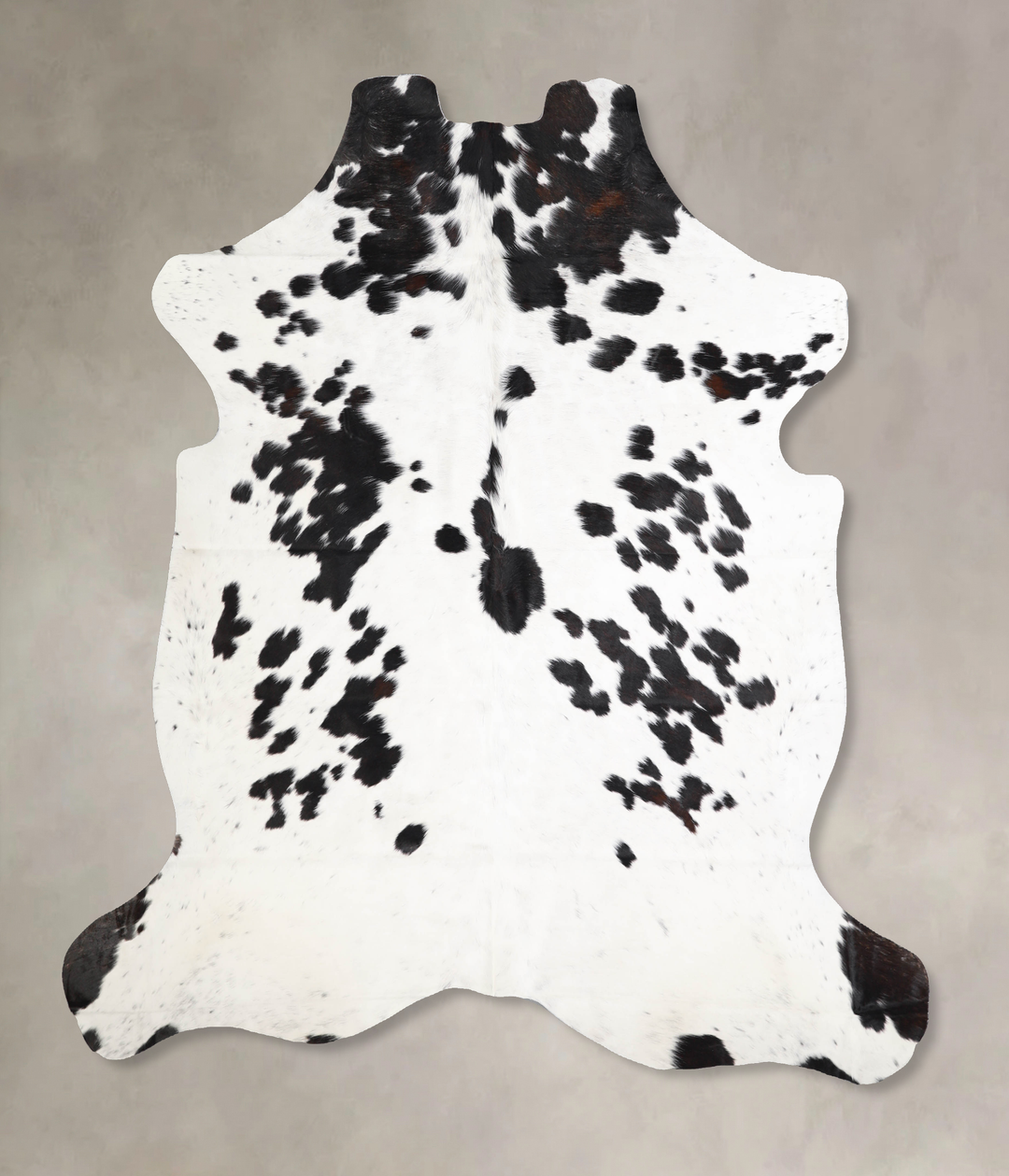 Black and White X-Large European Cowhide Rug 7'0"H x 6'7"W #A40204 by 