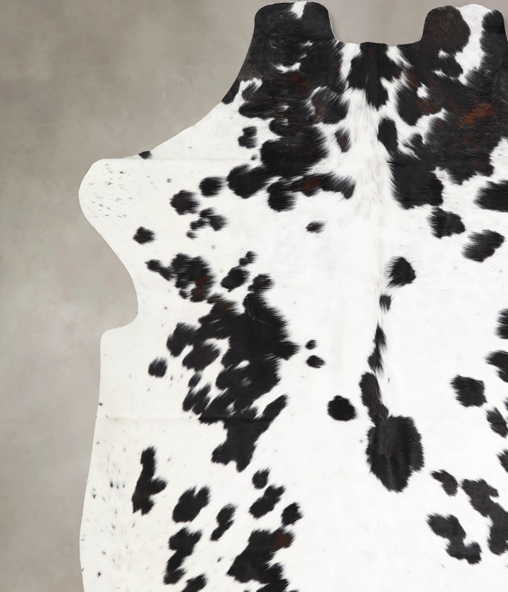 Black and White X-Large European Cowhide Rug 7'0"H x 6'7"W #A40204 by Hudson Hides