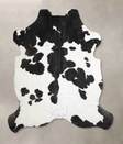 Black and White X-Large European Cowhide Rug 6'11"H x 6'8"W #A40206 by Hudson Hides
