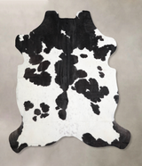 Black and White X-Large European Cowhide Rug 6'11"H x 6'8"W #A40206 by Hudson Hides