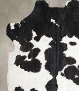 Black and White X-Large European Cowhide Rug 6'11"H x 6'8"W #A40206 by Hudson Hides