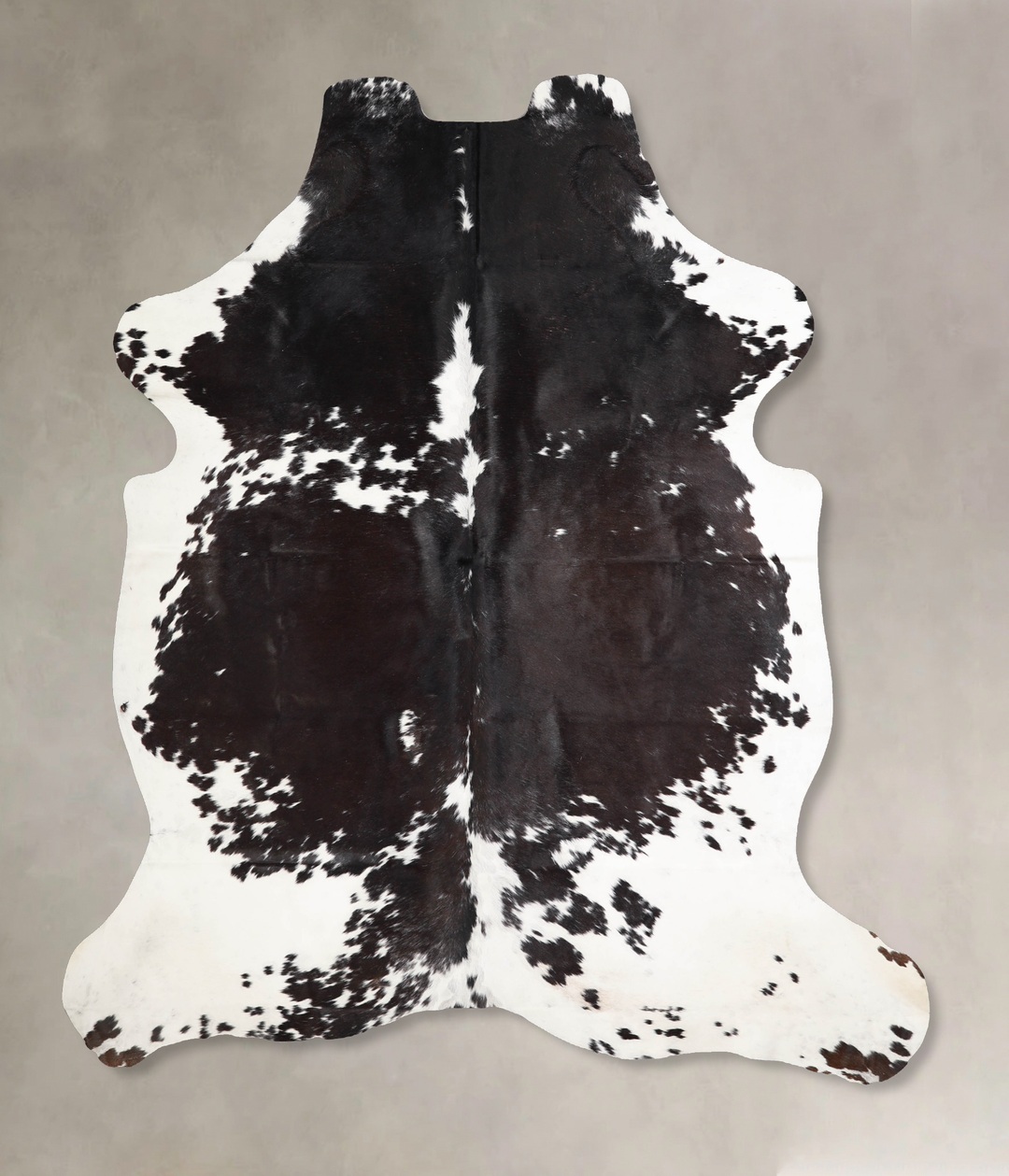 Black and White X-Large European Cowhide Rug 7'3"H x 6'0"W #A40222 by 