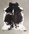Black and White X-Large European Cowhide Rug 7'3