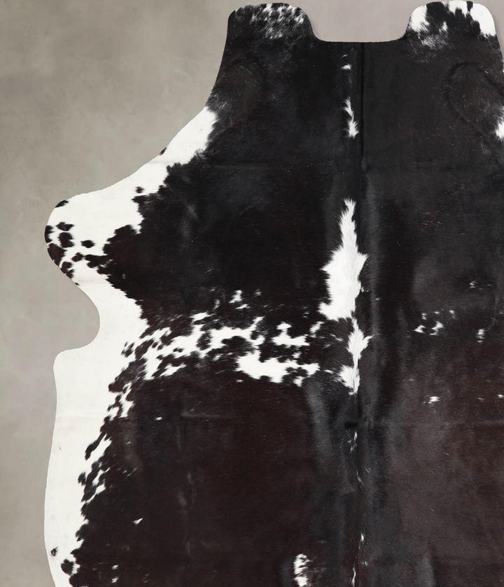 Black and White X-Large European Cowhide Rug 7'3"H x 6'0"W #A40222 by Hudson Hides