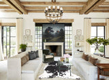 Black and White X-Large European Cowhide Rug 7'3"H x 6'0"W #A40222 by Hudson Hides
