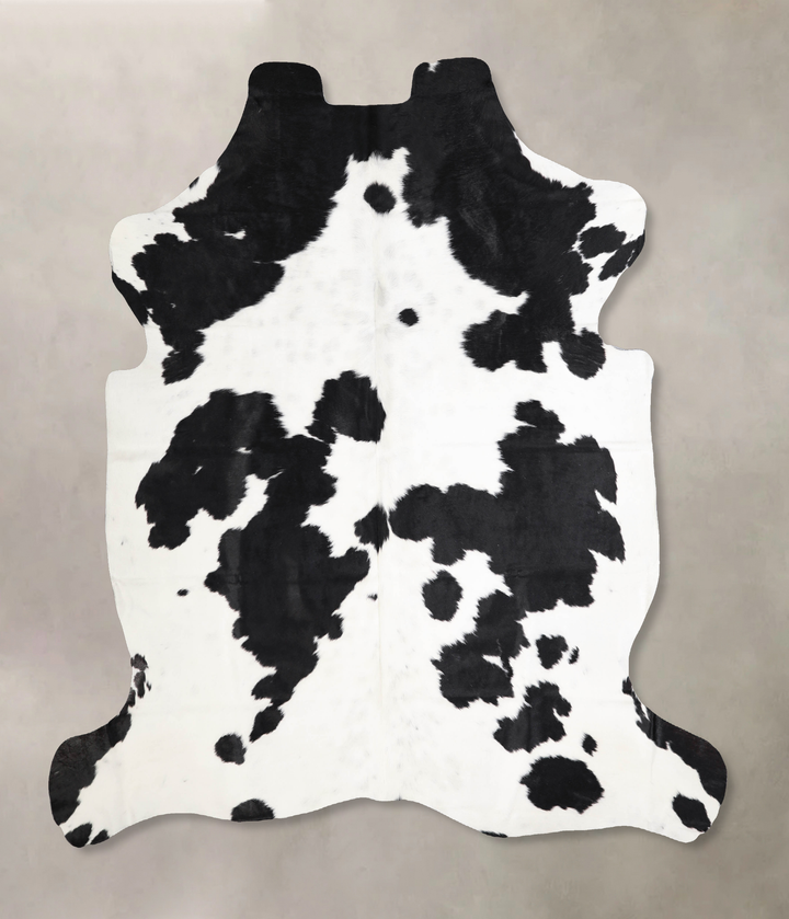 Black and White X-Large European Cowhide Rug 6'10"H x 6'5"W #A40233 by Hudson Hides