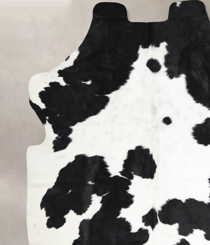 Black and White X-Large European Cowhide Rug 6'10"H x 6'5"W #A40233 by Hudson Hides