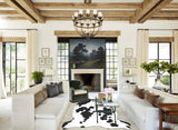 Black and White X-Large European Cowhide Rug 6'10"H x 6'5"W #A40233 by Hudson Hides