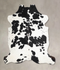 Black and White X-Large European Cowhide Rug 6'9