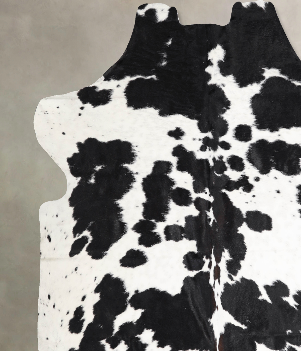Black and White X-Large European Cowhide Rug 6'9"H x 6'8"W #A40236 by Hudson Hides