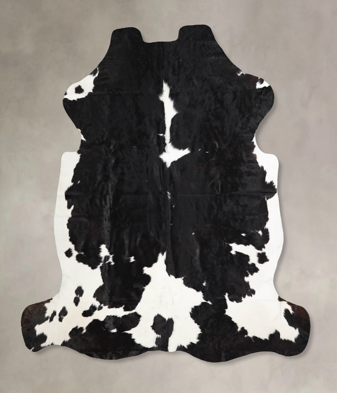 Black and White X-Large European Cowhide Rug 6'9"H x 6'7"W #A40242 by 