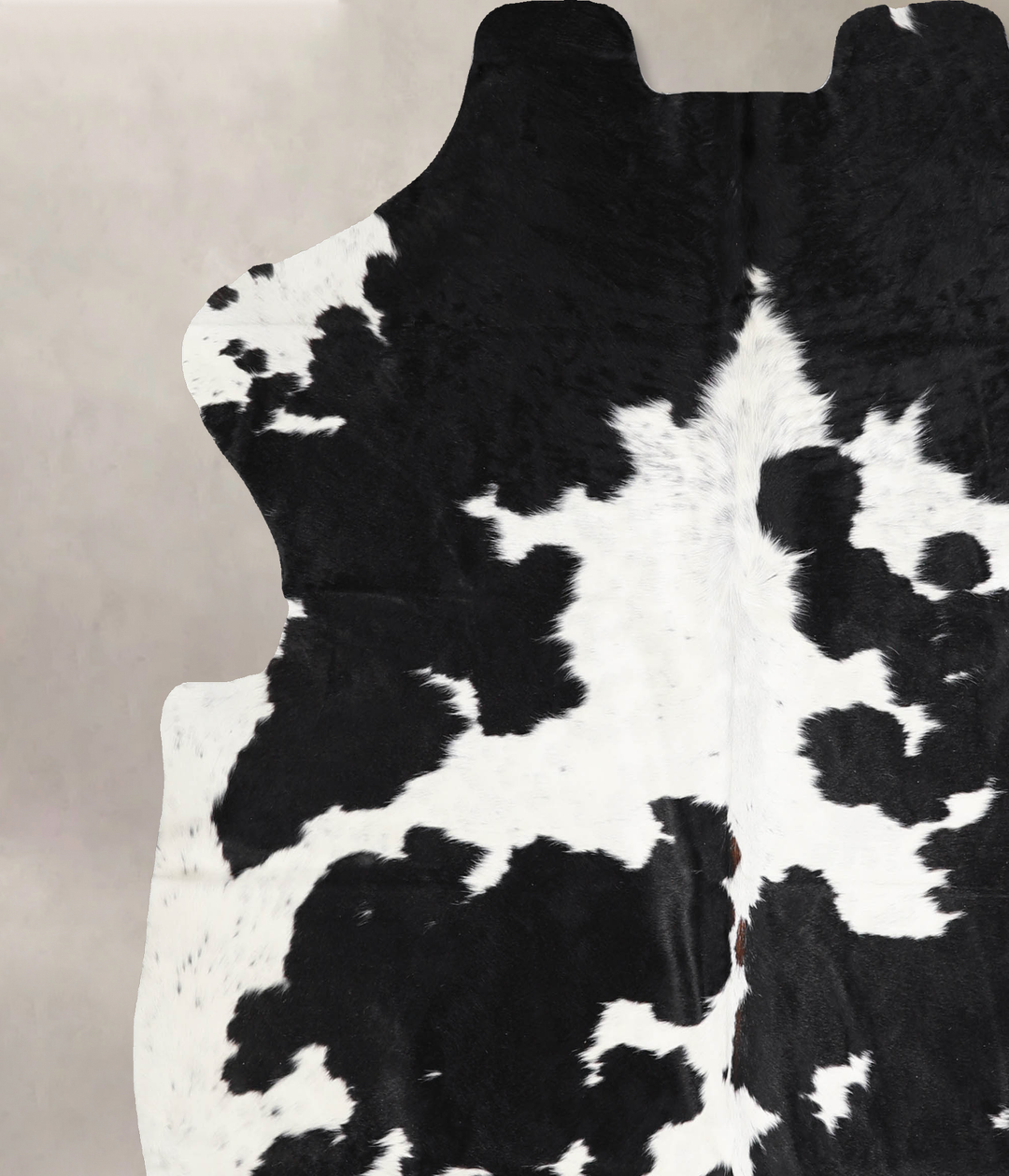 Black and White X-Large European Cowhide Rug 6'6"H x 6'2"W #A40243 by 
