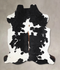 Black and White X-Large European Cowhide Rug 6'6