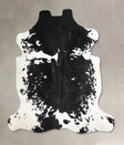 Black and White X-Large European Cowhide Rug 6'10"H x 6'2"W #A40246 by Hudson Hides