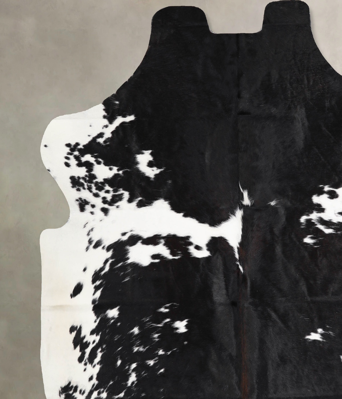 Black and White X-Large European Cowhide Rug 6'10"H x 6'2"W #A40246 by Hudson Hides