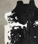 Black and White X-Large European Cowhide Rug 6'10"H x 6'2"W #A40246 by Hudson Hides