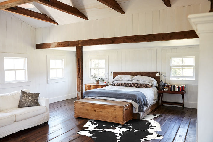 Tricolor X-Large European Cowhide Rug 7'0"H x 6'5"W #A40249 by Hudson Hides