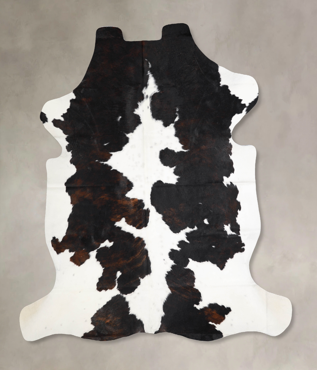 Tricolor X-Large European Cowhide Rug 7'0"H x 6'3"W #A40250 by Hudson 