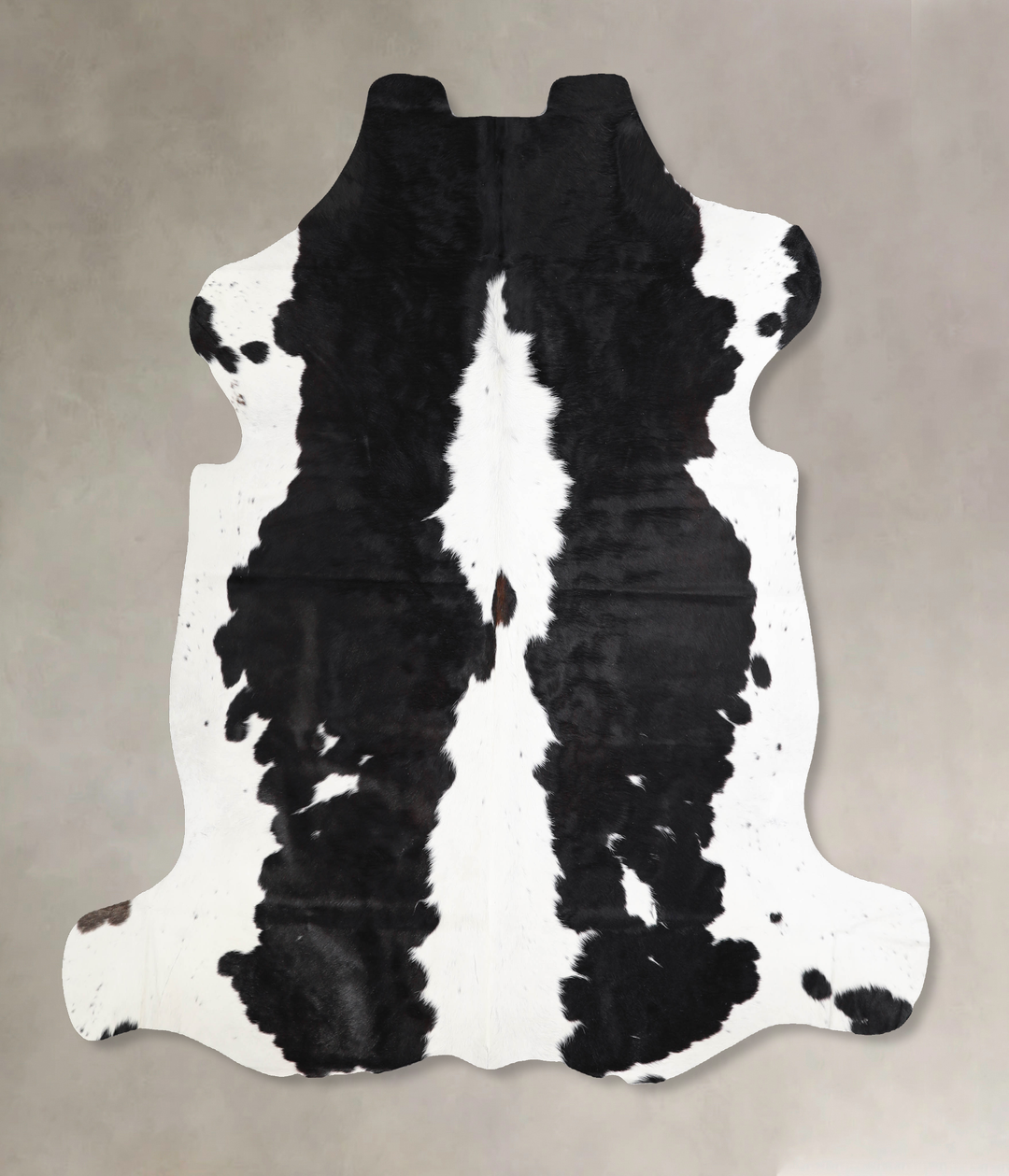 Black and White X-Large European Cowhide Rug 6'8"H x 6'10"W #A40264 by