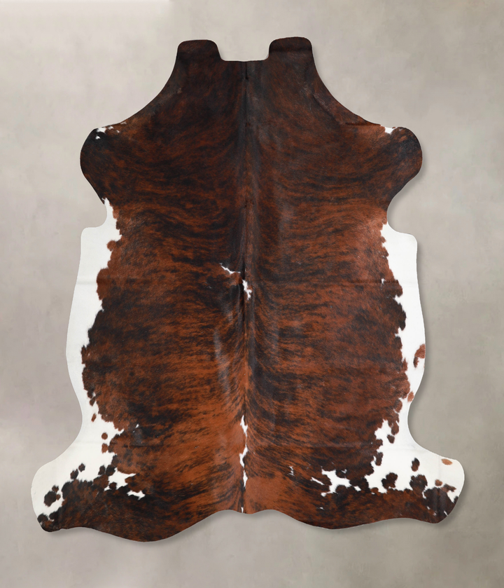 Tricolor X-Large European Cowhide Rug 6'9"H x 6'2"W #A40268 by Hudson Hides