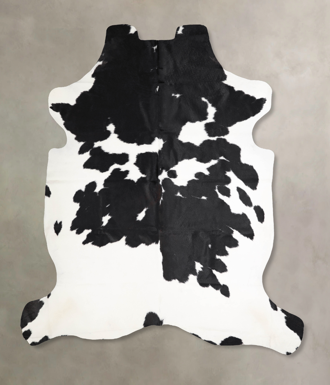 Black and White X-Large European Cowhide Rug 7'0"H x 6'2"W #A40278 by 