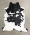 Black and White X-Large European Cowhide Rug 7'0