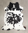 Black and White X-Large European Cowhide Rug 6'10"H x 6'0"W #A40279 by Hudson Hides