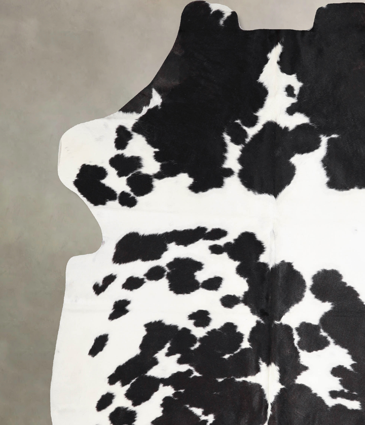 Black and White X-Large European Cowhide Rug 6'10"H x 6'0"W #A40279 by Hudson Hides