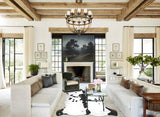 Black and White X-Large European Cowhide Rug 7'0"H x 6'3"W #A40294 by Hudson Hides