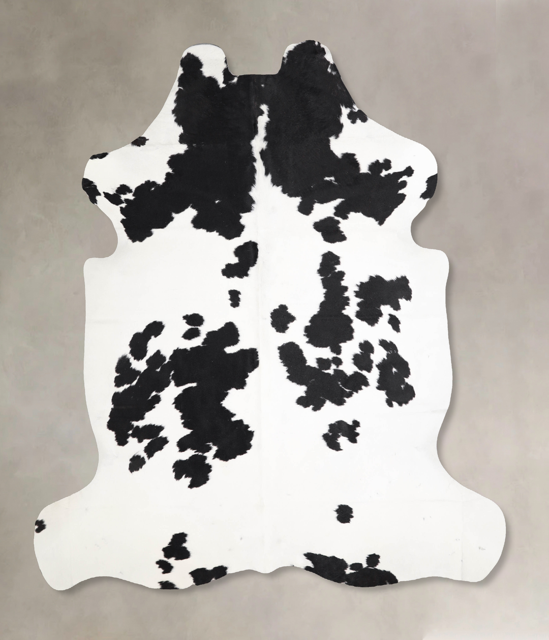 Black and White X-Large European Cowhide Rug 6'6"H x 6'3"W #A40302 by 