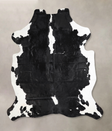 Black and White X-Large European Cowhide Rug 7'3"H x 6'3"W #A40306 by Hudson Hides
