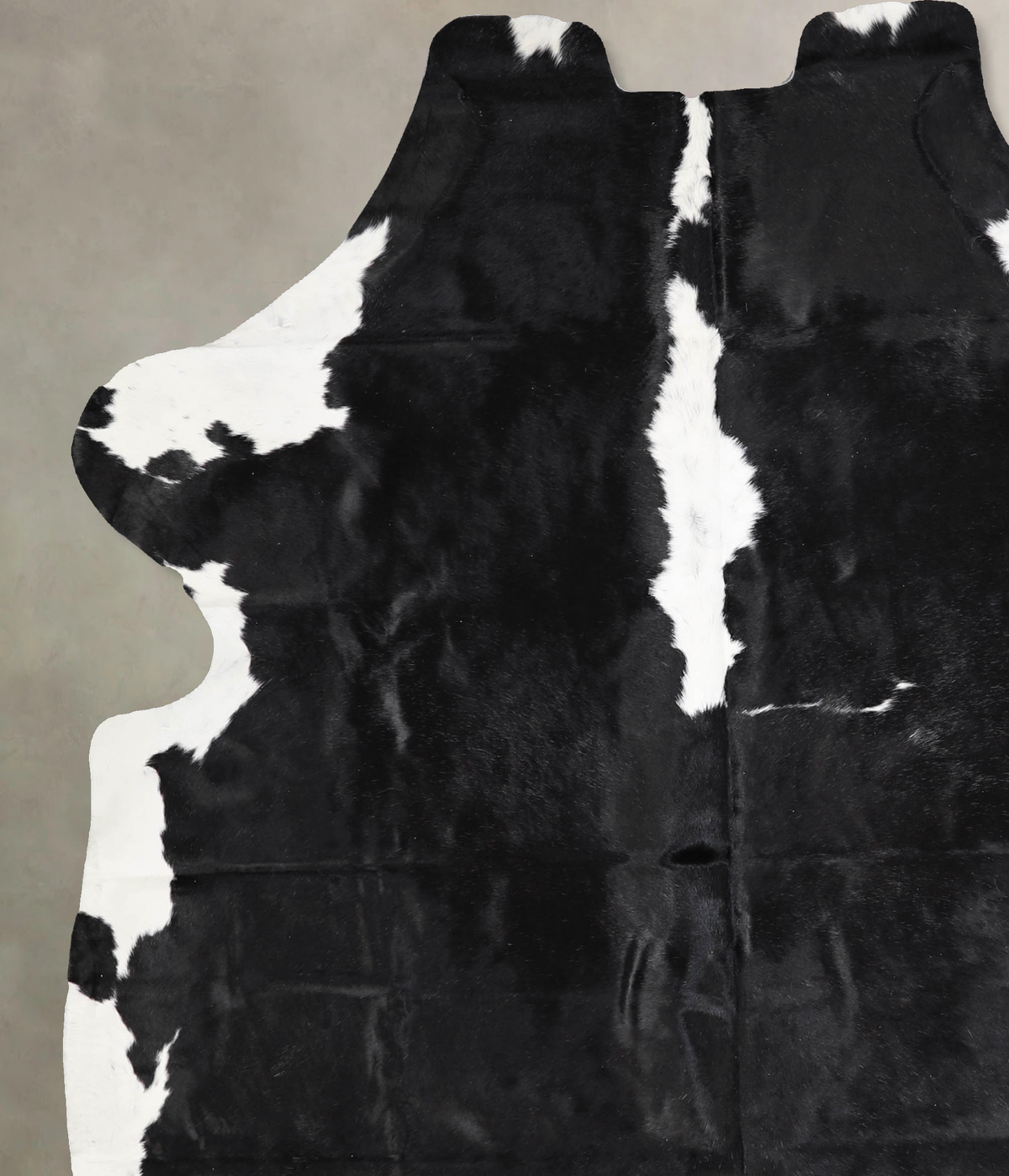Black and White X-Large European Cowhide Rug 7'3"H x 6'3"W #A40306 by Hudson Hides